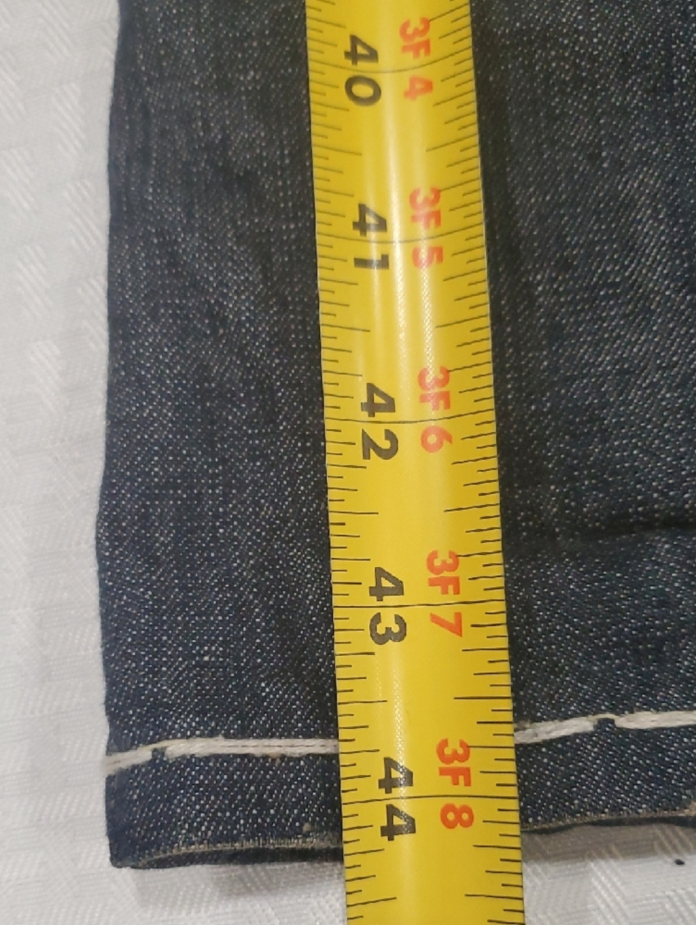 Y2k Laguna B Men's Straight leg  Jeans with Yellow Large Pocket  Detail - Picture 13 of 16